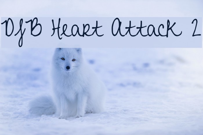 DJB Heart Attack 2 Font examples