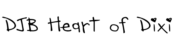 DJB Heart of Dixi  免费字体下载