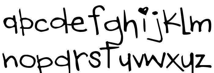 DJB Heart of Dixi Font LOWERCASE
