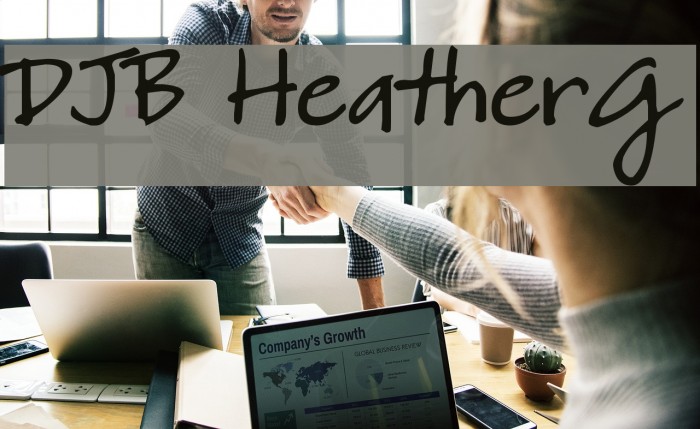 DJB HeatherG Font examples