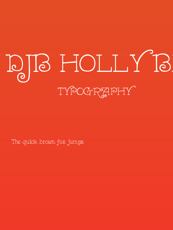 DJB Holly Berry Wonderland Poster