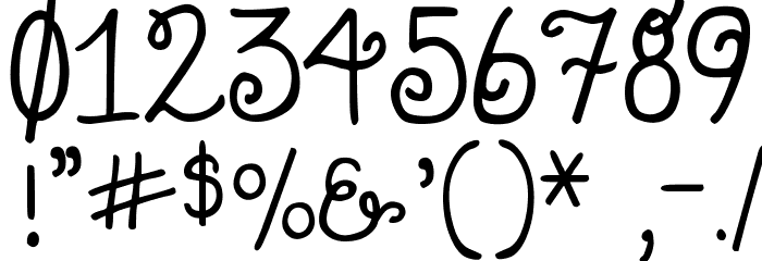 DJB Holly Enchanted Font OTHER CHARS
