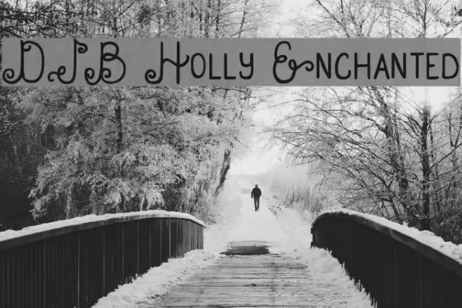 DJB Holly Enchanted Font examples