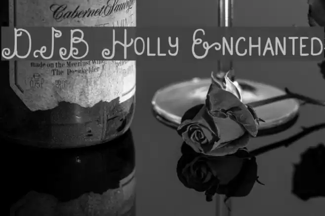 DJB Holly Enchanted Font examples