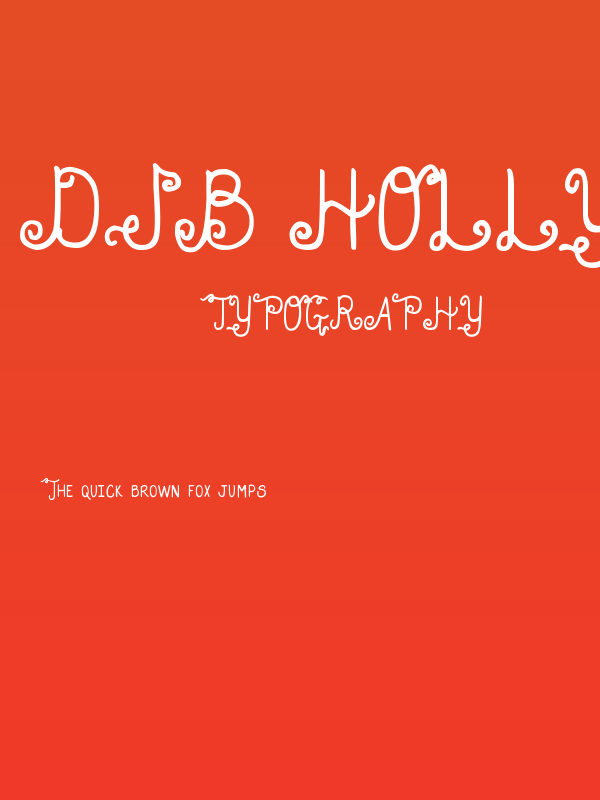 DJB Holly Enchanted Poster