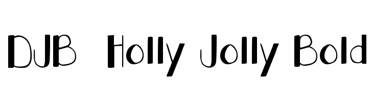 DJB  Holly Jolly Bold  les polices de caractères gratuit tlcharger