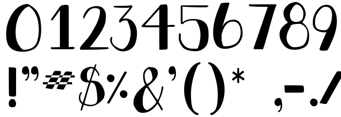 DJB Holly Jolly Bold Font OTHER CHARS