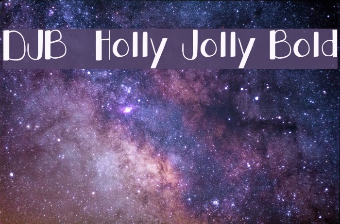 DJB Holly Jolly Bold Font examples