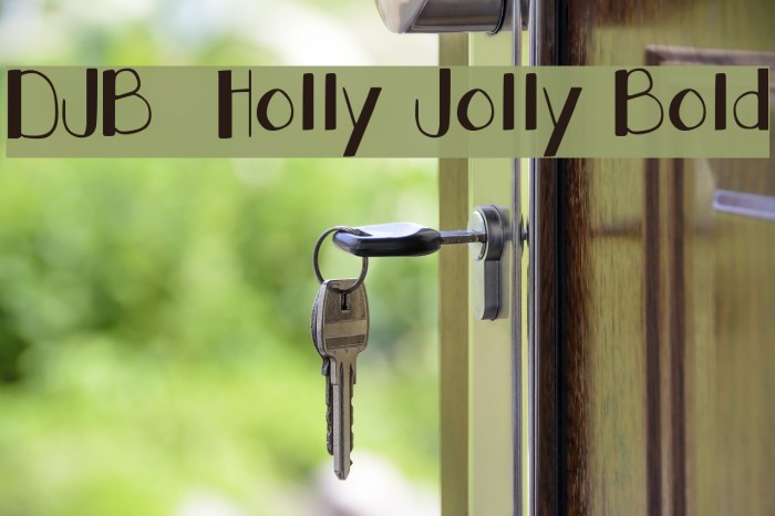 DJB Holly Jolly Bold Font examples