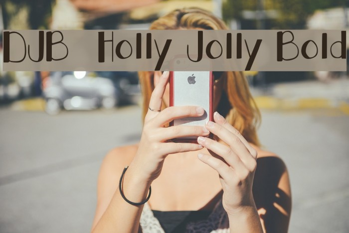 DJB Holly Jolly Bold Font examples