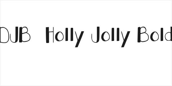 DJB  Holly Jolly Bold Logo