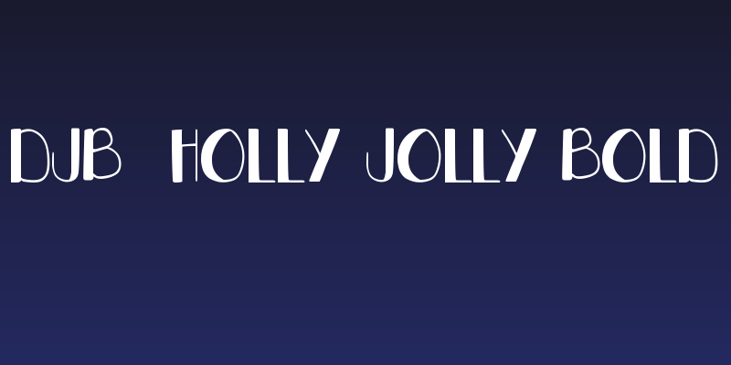 DJB  Holly Jolly Bold Social Header