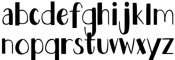 DJB Holly Jolly Bold Font LOWERCASE