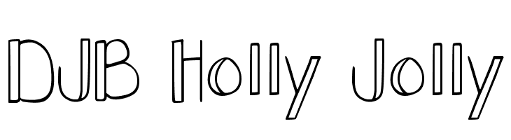 DJB Holly Jolly  les polices de caractères gratuit tlcharger