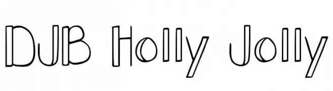 DJB Holly Jolly  नि: शुल्क फ़ॉन्ट्स डाउनलोड