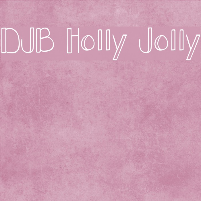 DJB Holly Jolly Font examples
