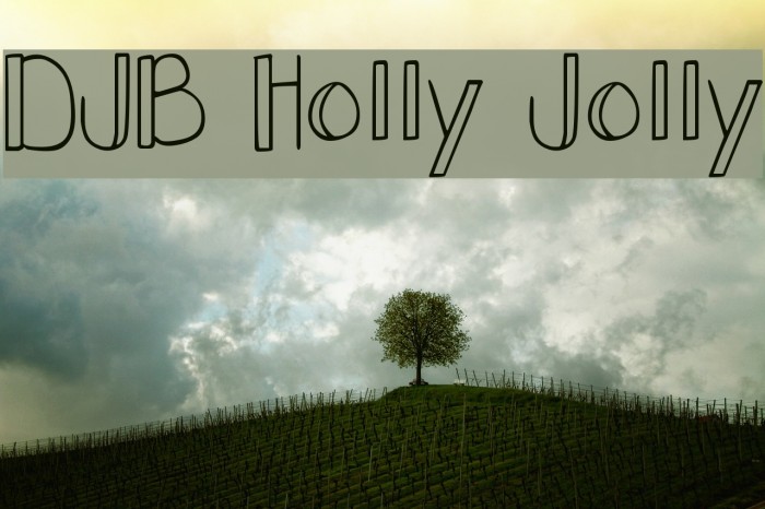 DJB Holly Jolly Font examples
