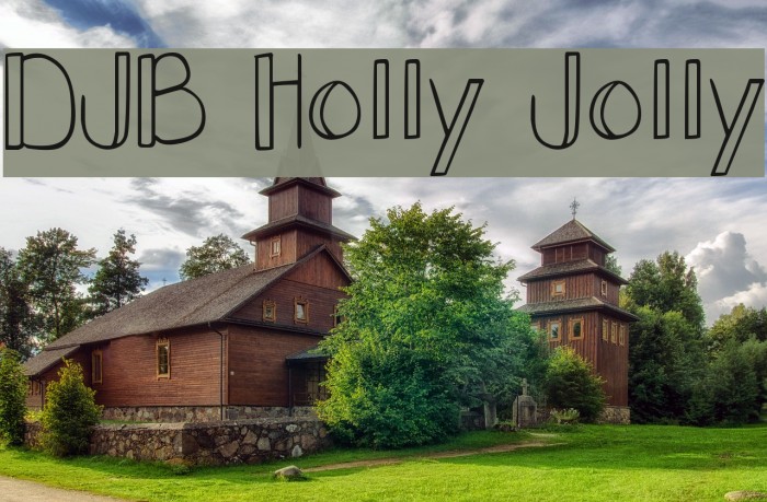 DJB Holly Jolly Font examples