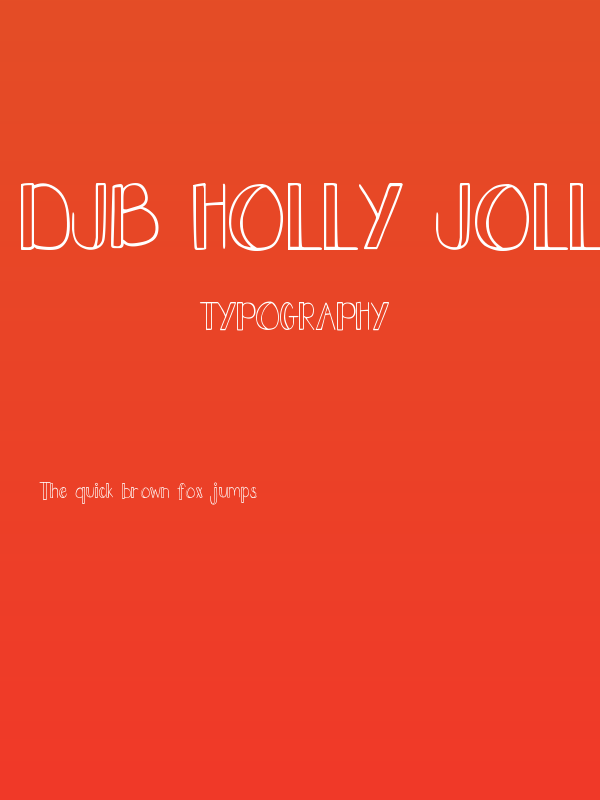 DJB Holly Jolly Poster