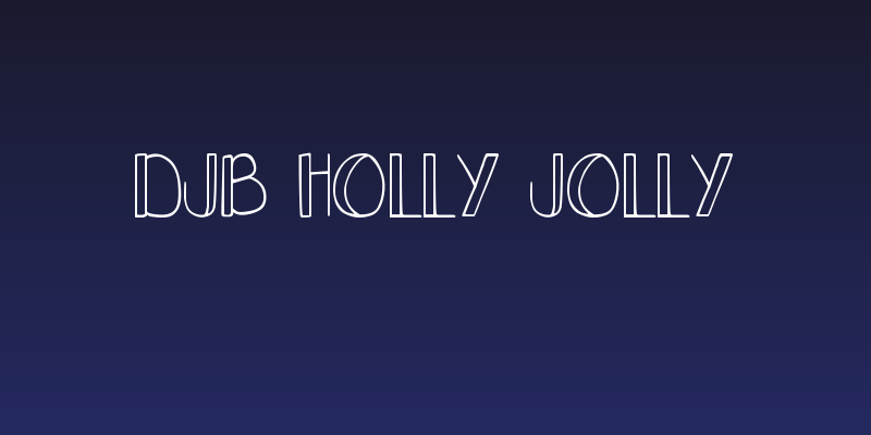 DJB Holly Jolly Social Header