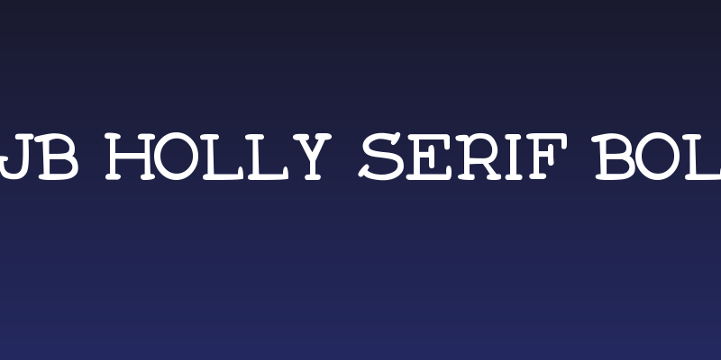 DJB Holly Serif Bold Social Header