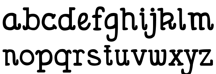 DJB Holly Serif Bold Font LOWERCASE