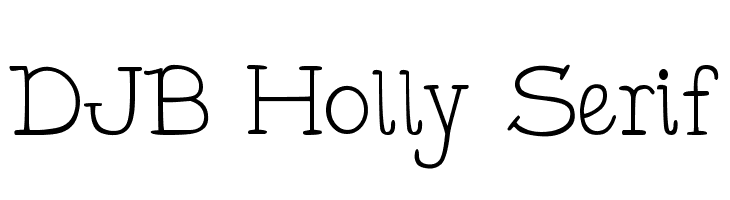 DJB Holly Serif Font