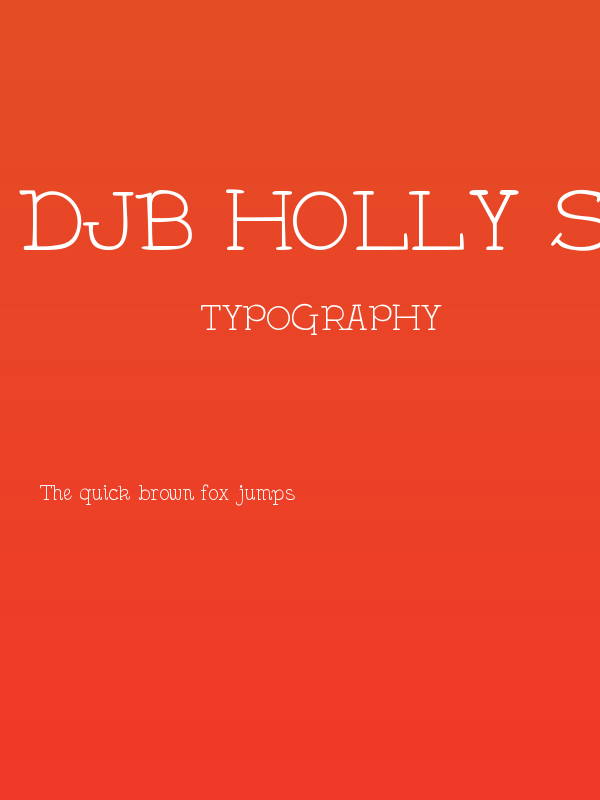 DJB Holly Serif Poster