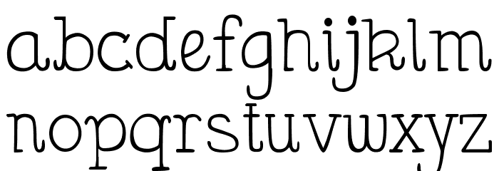 DJB Holly Serif Font LOWERCASE