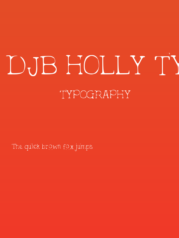 DJB Holly Typed 2 Much Poster