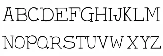DJB Holly Typed Schriftart Groß