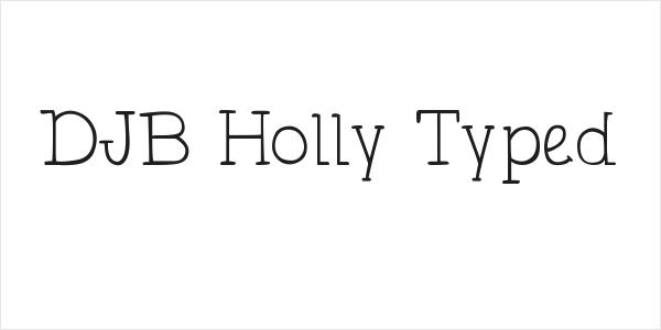 DJB Holly Typed Logo