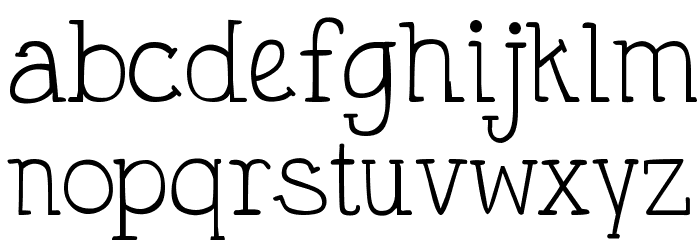 DJB Holly Typed Font LOWERCASE