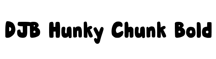 DJB Hunky Chunk Bold  font caratteri gratis