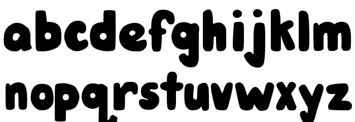 DJB Hunky Chunk Bold Font LOWERCASE