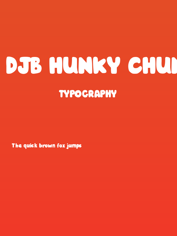 DJB Hunky Chunk Poster