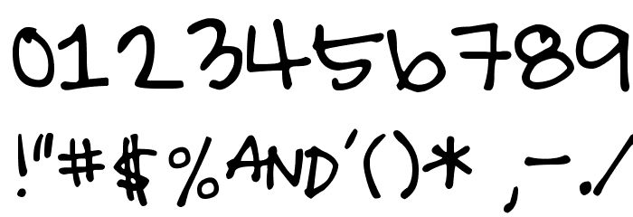 DJB I Love Me Some Aly Font OTHER CHARS