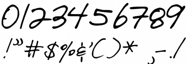 DJB I Love Me Some Brook Font OTHER CHARS