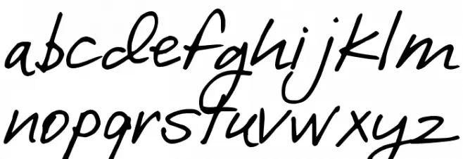 DJB I Love Me Some Brook Font LOWERCASE
