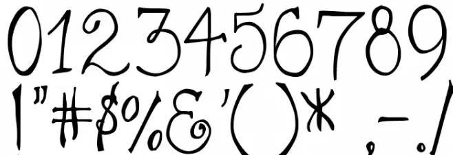 DJB I Love a Ginger Font OTHER CHARS