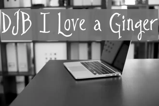 DJB I Love a Ginger Font examples