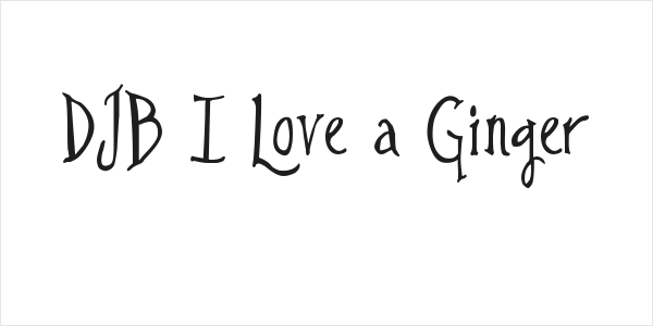 DJB I Love a Ginger Logo