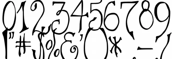 DJB Im No Wizard Font OTHER CHARS