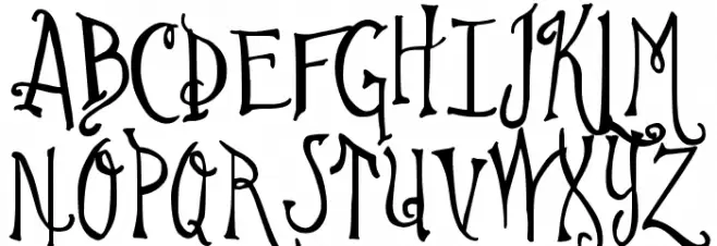 DJB Im No Wizard Schriftart Groß