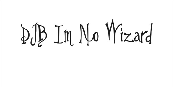 DJB Im No Wizard Logo
