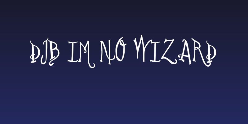 DJB Im No Wizard Social Header