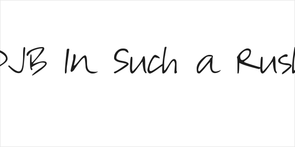 DJB In Such a Rush Logo