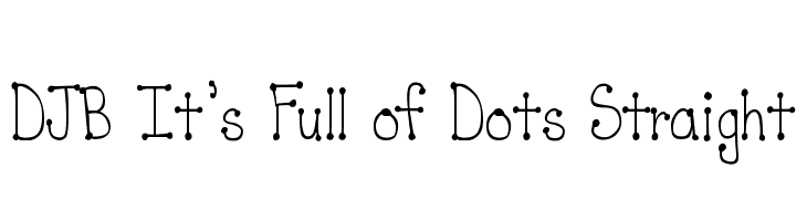 DJB It's Full of Dots Straight  免费字体下载
