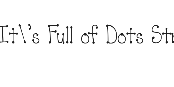 DJB It's Full of Dots Straight Logo