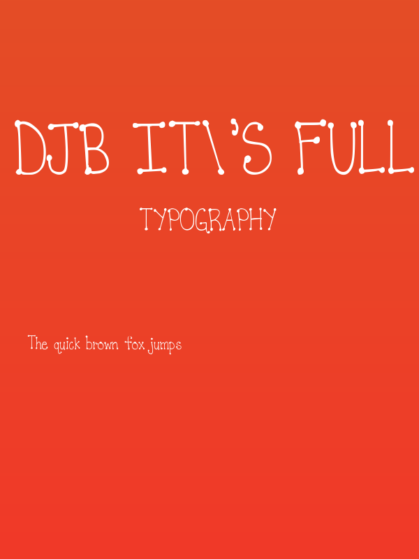 DJB It's Full of Dots Straight Poster